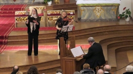 Angela Klein (Sopran), Lisa Saterdag (Geige), Armin Lamar (Orgel)