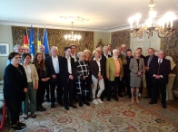 Die Gäste beim Empfang der Jury im Gobelinsaal
