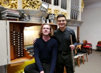 Pavol Valášek (Orgel) und Dante Montoya (Flöte)