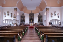 Sanierter Kirchenraum 2013